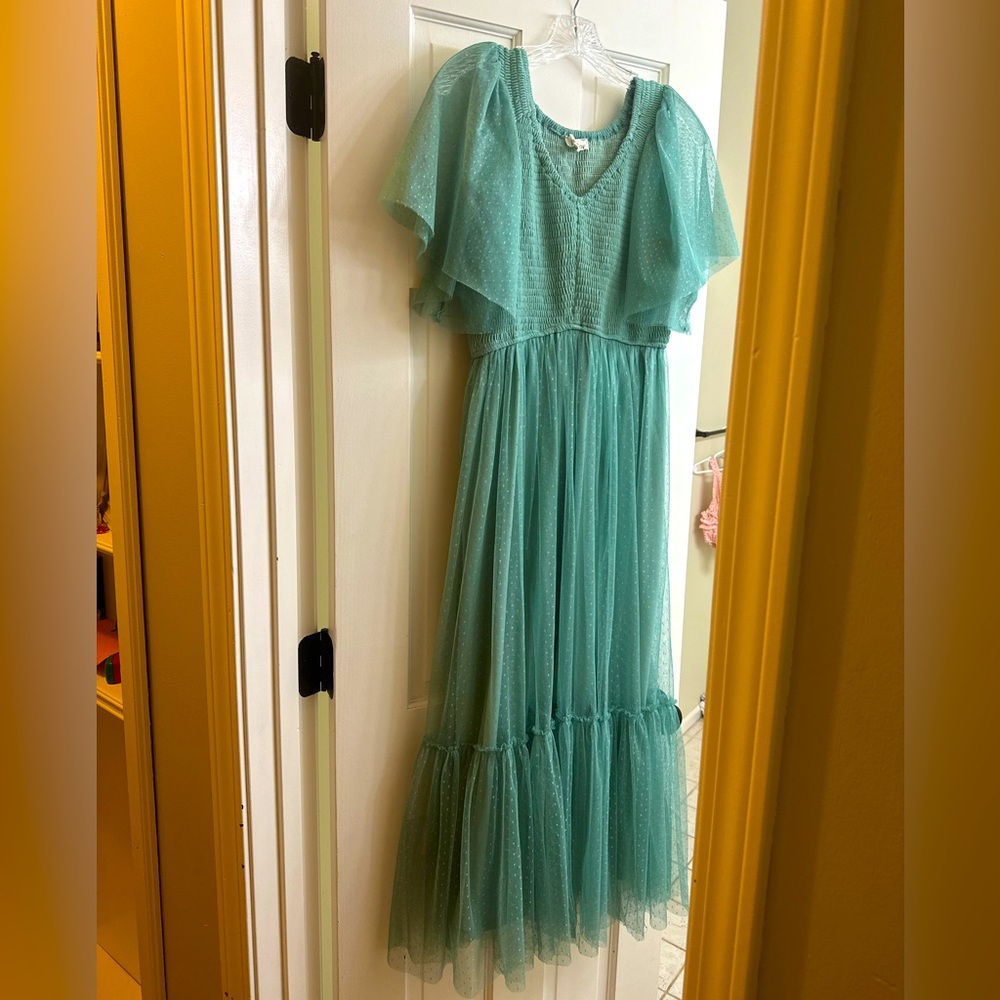 Baltic Born dress size Medium. Beautiful mint/aqua green color.